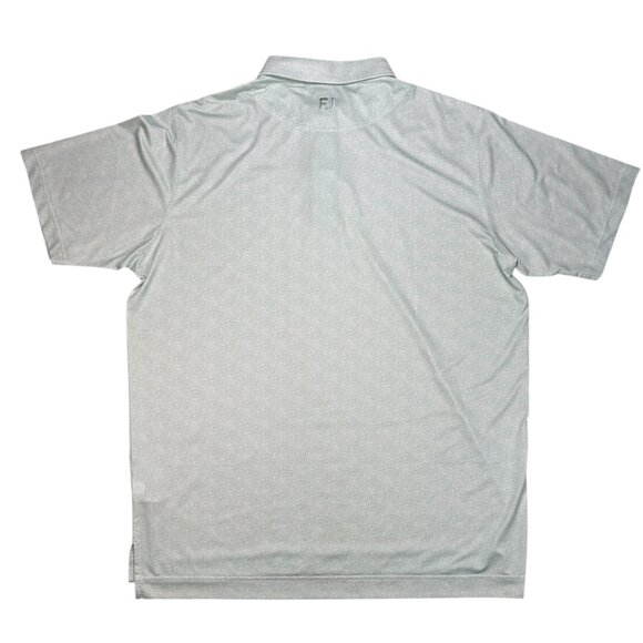 FootJoy Speckle Print XL Polo Shirt Pistachio Green Golf Outdoor Business Office - Picture 3 of 7